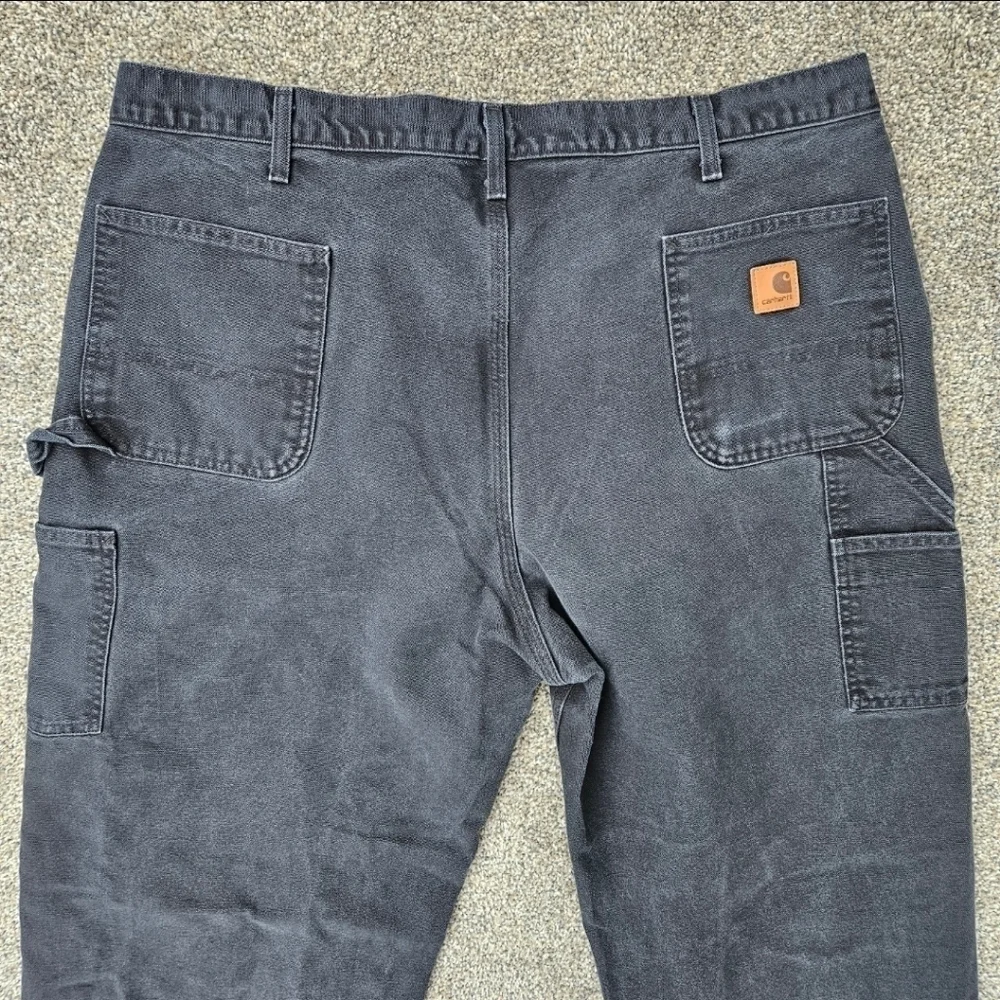 Carhartt Black Duck Canvas Carpenter Pants Original Dungaree Fit B11 BLK 44X34